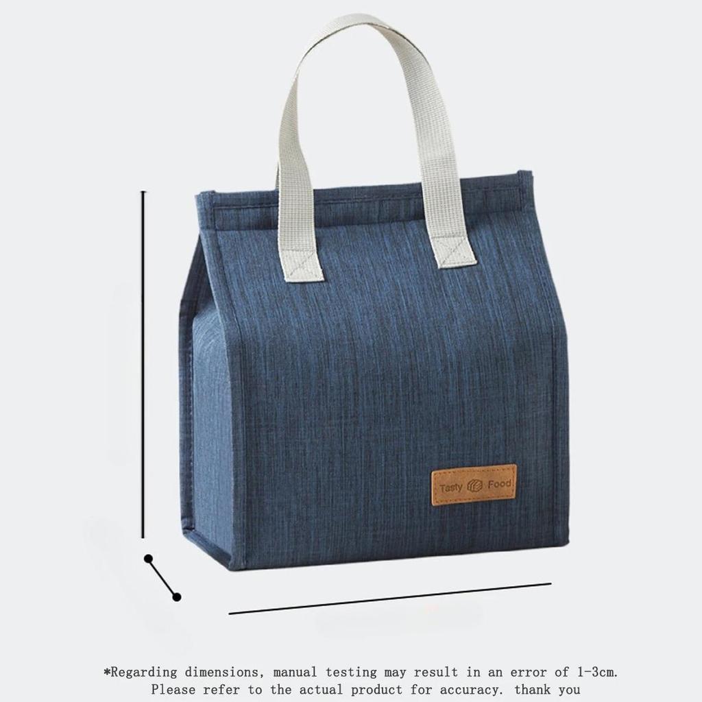 Handheld Large Capacity Lnsulated Lunch Bag Lnsulation Bento Pack Aluminum Foil Rice Bag Meal Pack Ice Pack Student Bento Lunch Handbag Insulation