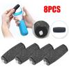 8PCS Electric Pedicure Replacement Roller Head Pedicure Tool Foot Files Callus Dead Skin Remover Exfoliator Rollers