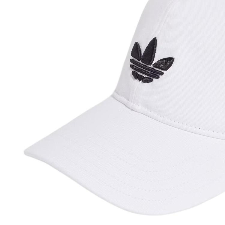 Adidas Klassische Drei-Streifen-Baumwoll-Baseballkappe Unisex Hüte Weiß JC6025