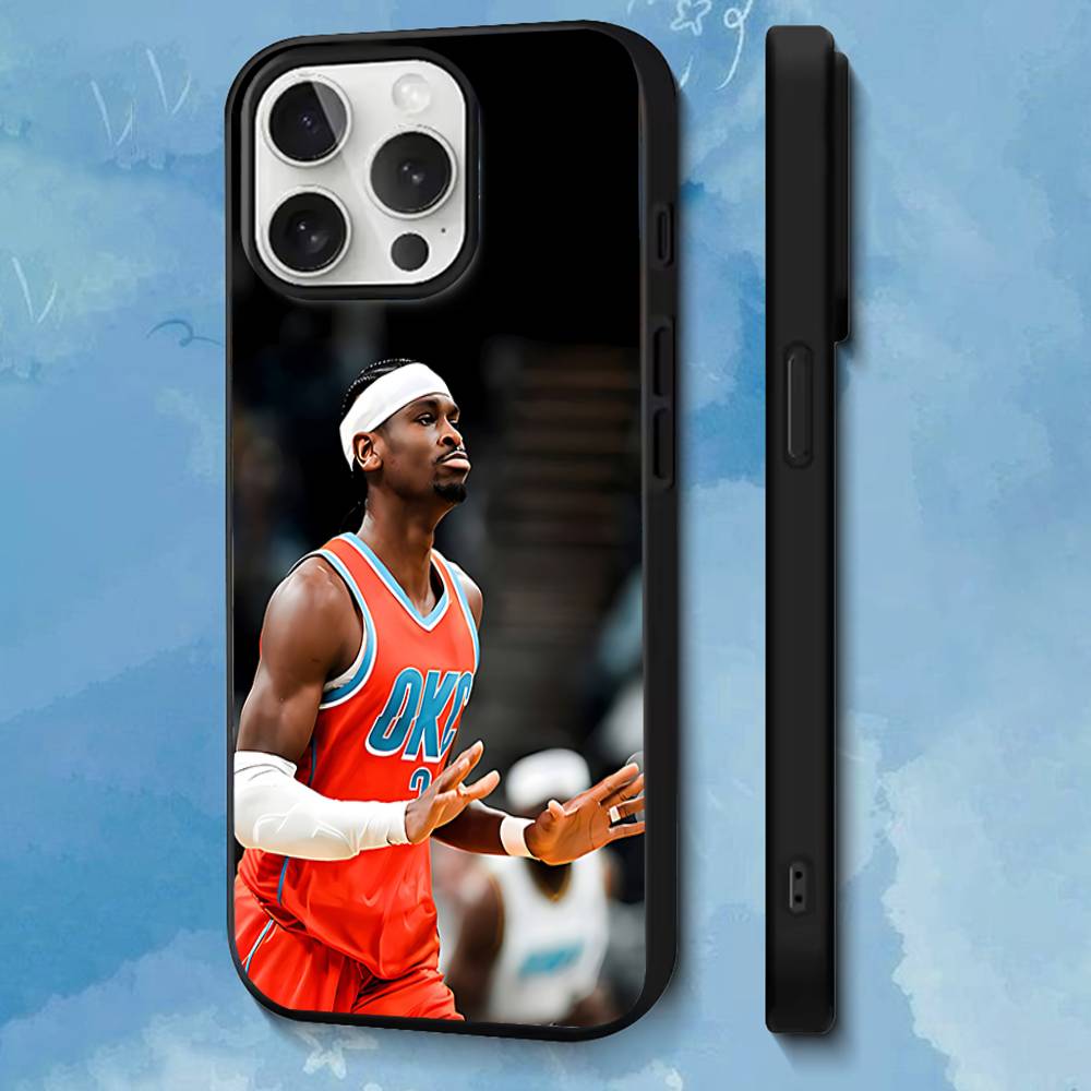 

Basketball star SGA S-Shai COOL For IPhone 17,16,15,14,13,12,11,Pro,Max,Plus,Mini,SE4,E Protective Magnetic Case Cover iPhone12