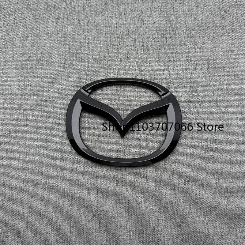 1PC Plastic Car Front Trunk Emblem for Mazda 2 Logo Steering Wheel Badge 3D Rear Front Bonnet Grill Rear Trunk Emblem Logo