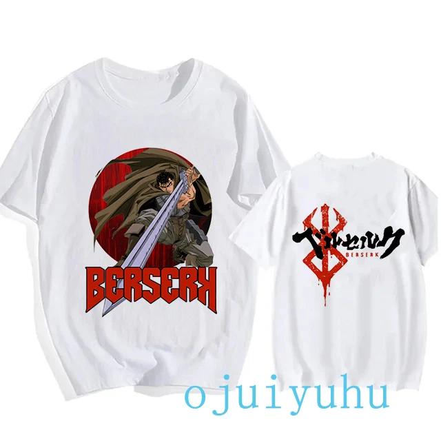 Graphic Japanese Anime Harajuku Berserk Guts Eyes Print Funny T Shirt Cool Summer T-shirt Manga Streetwear Tshirt Hip Hop Tees