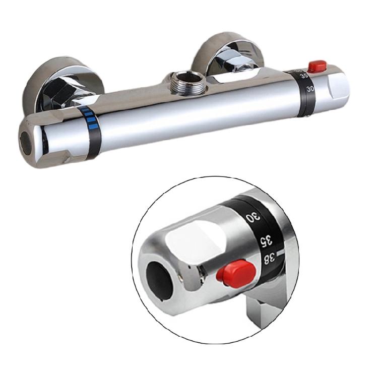 Thermostatic Bath Shower Mixer 2 Handle Thermostatic Shower Valves Showering Faucet Temperature Control Valves Easy Use