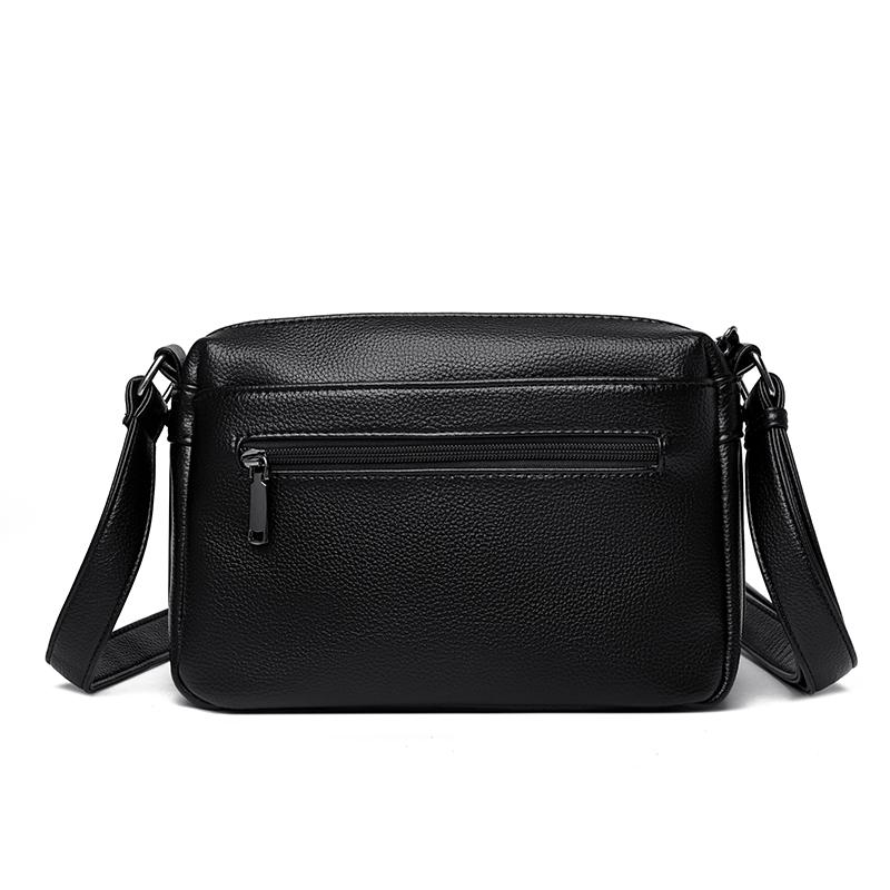 Fashionable Women's Leather Crossbody Bag, Elegant Shoulder Bag, Women's Large Capacity Crossbody Bag, Retro Shoulder Bag, Multi Pocket Shoulder Bag