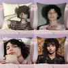 Actor F-Finn W-Wolfhard Cushion Cover Plush Fabric Soft Double-Sided Printed Sofa Warm Winter Home Gift Pillow Cover