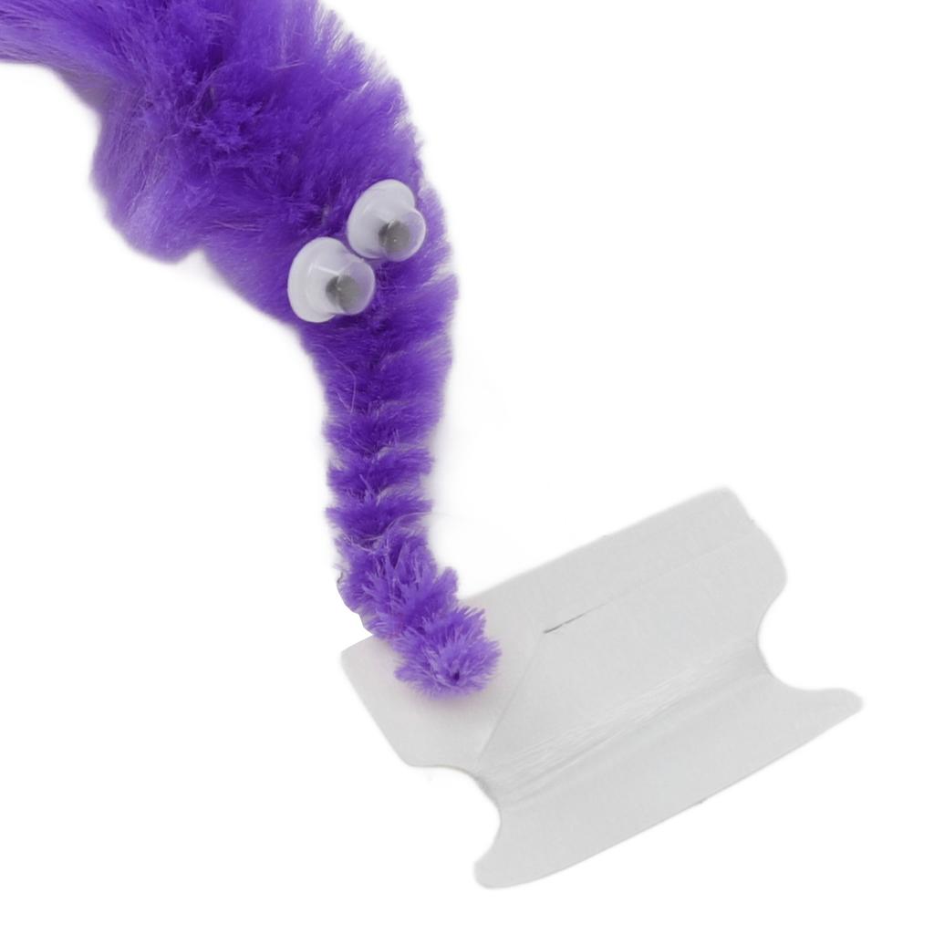 20 Pcs Furry Worm   Plush Material Cute     Compact Portable Fuzzy Worms for Party