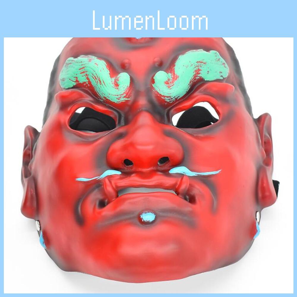 Stunning Resin Warrior Mask Ancient Samurai Face Costume Prop For Festive Events