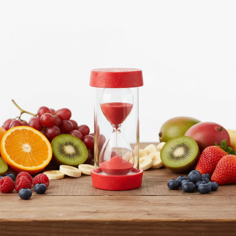 Portable Fruit Sand Clock Colorful Sand Hourglass Timer Stylish 3 Minutes Hourglass Child