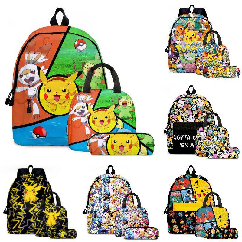 Sada batohu Pikachu s svačinovým boxem a penálem pro děti Dokonalá školní dárková sada