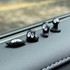 14pcs Cute Little Coal Ball Black Elf Car Interior Decoration Funny Auto Center Console Rearview Mirror Ornaments For Car Access