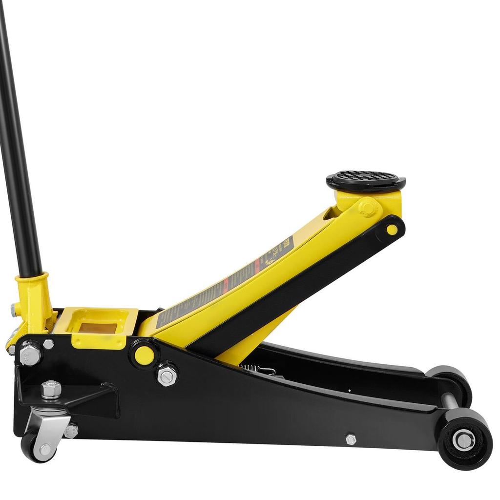 Low Profile Floor Jack 2.5 Ton Heavy Duty Steel Dual Piston Rapid Pump