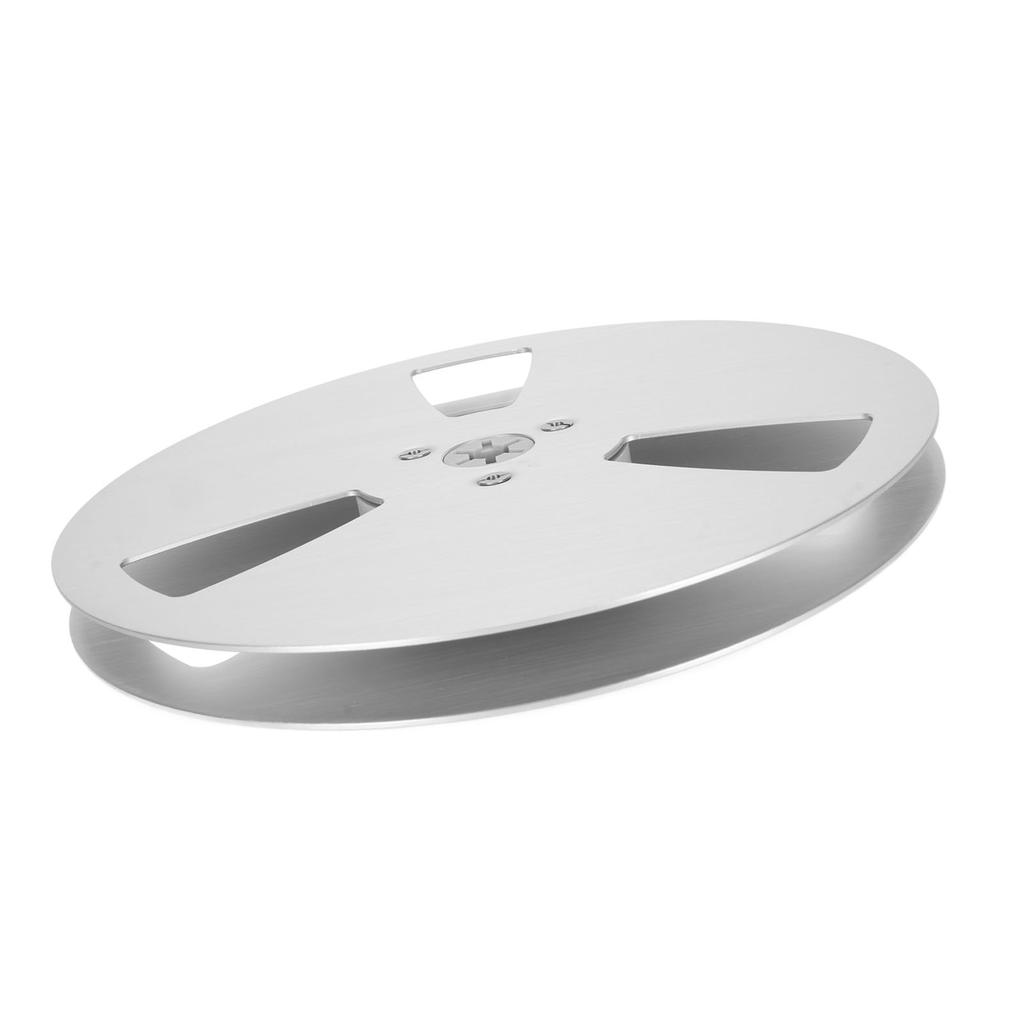 1 4 7 Inch Empty Tape Reel 3 Hole Aluminum Alloy Universal Opening Machine Part Open Reel Takeup Reel Silver