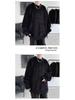 Hong Kong Style Men's Chic Lamb Wool Sweater: Trendy Loose Fit, Solid Color, Autumn/Winter, Plus Velvet Thick Jacket for Couples.