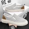 2025 New Canvas Men's Shoes Summer Casual Old Beijing Linen Shoes Men's Lazy One-pedal Fisherman Tide Shoes
