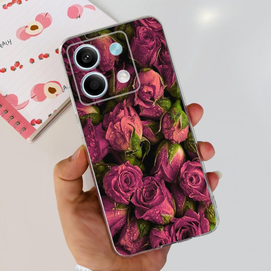 För Xiaomi Redmi Note 13 Pro Plus-skal Lyxigt målat fodral Klar silikontelefonskal för Redmi Note 13 Pro Note13 5G Mjukt skal