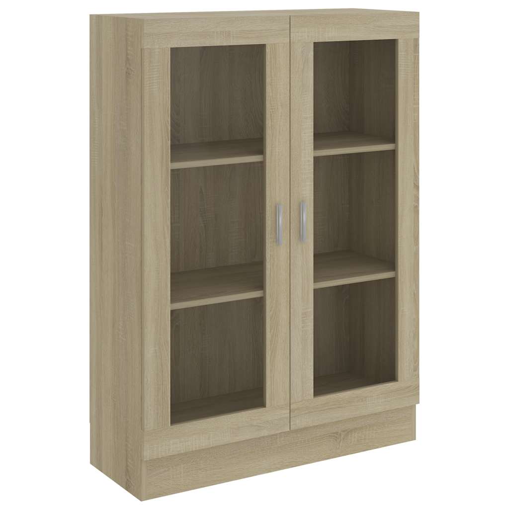 Vitrine Sonoma Eiche 82,5 x 30,5 x 115 cm Spanplatte