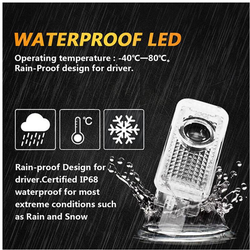 2026 Hot 2Pcs Led Logo light Welcome Light For AUDI line S3 S4 RS S6 S5 S7 S8 A3 A4 A5 A6 A7 Q3 Q7 quattro Projector Shadow Ghost Lamp