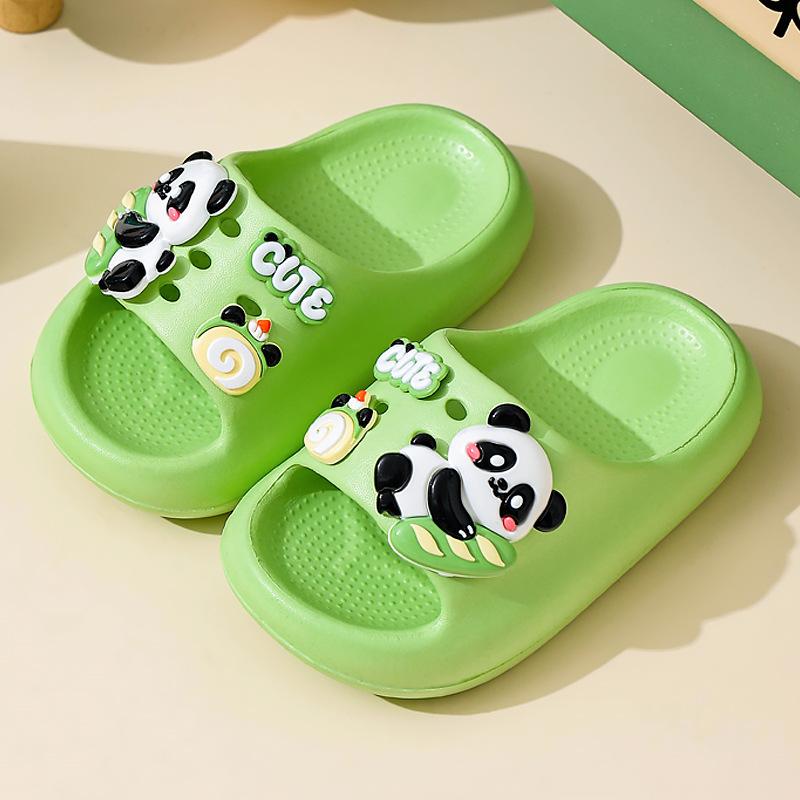 

Children s Summer Sandals for Boys and Girls, Cute Cartoon Soft Sole Indoor Non-Slip Home Bathing Slippers for Toddlers and Kids 24-25Code（Inner Length1 зелёный