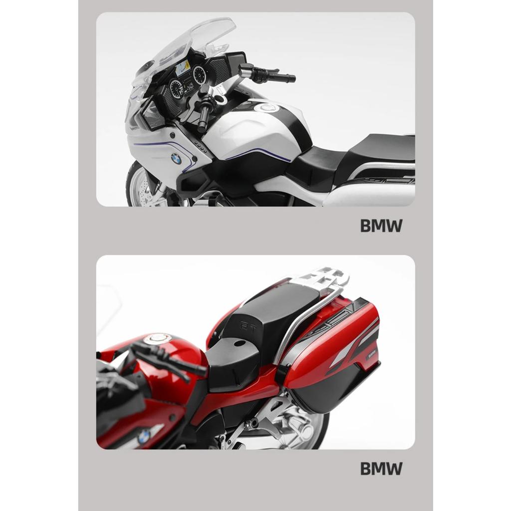 1/12 BMW R1250 RT Alloy Sports Motorcycle Model Diecast Metal Toy Travel Street Motorcycle Model Simulation Collection Kids Gift