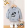 Kids Sweatshirt,Cool Cartoon Print Pattern, Skin Friendly Soft Spring and Autumn Thin Versatile Round Neck Hoodie