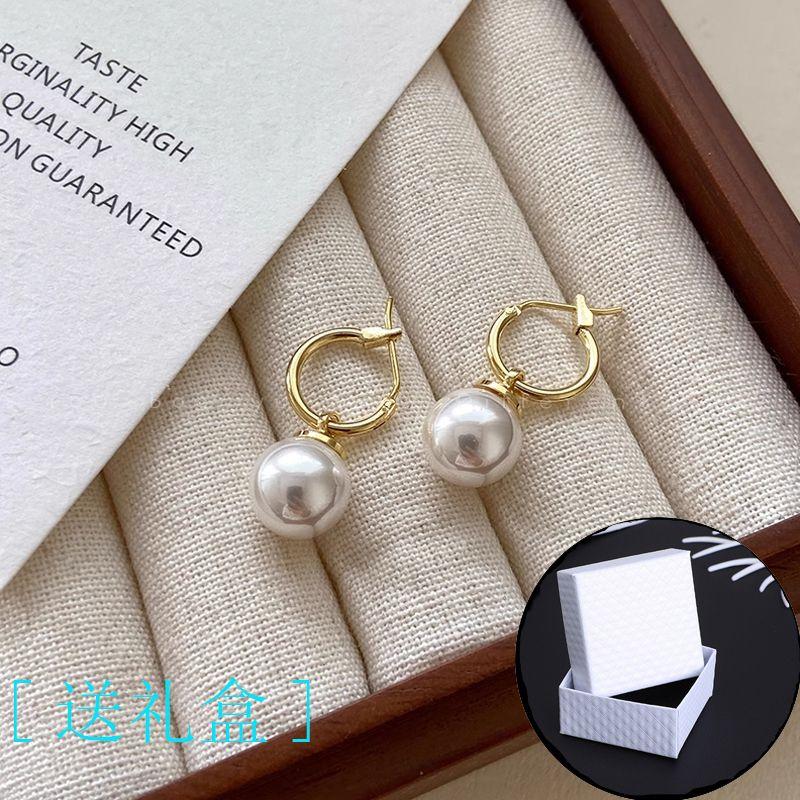 

Лю Ифэй Жемчужные Женские Французские Фантазийные Серьги-гвоздики Liu Yifei with a pair of earrings [gift box]]