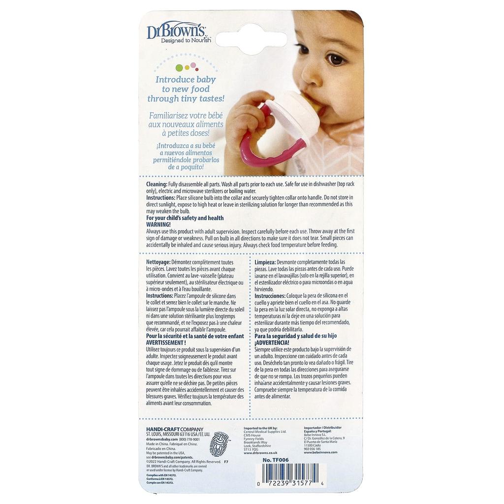 Dr. Brown's, Fresh Firsts™ Silicone, 4+ Months, Mint, 1 Count