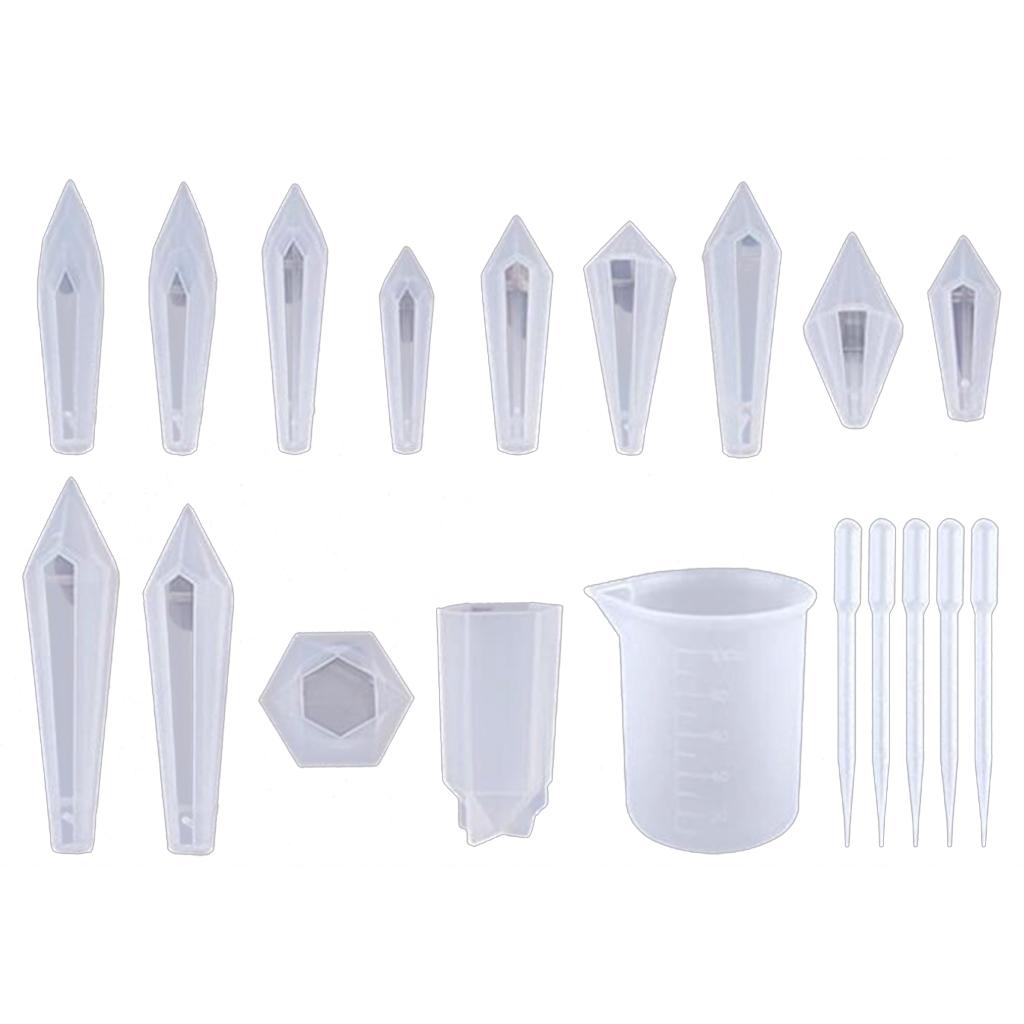 

1 комплект кристаллов из эпоксидной смолы, силиконовая форма для литья маятника, инструменты для изготовления ювелирных изделий своими руками, серьги, кулоны