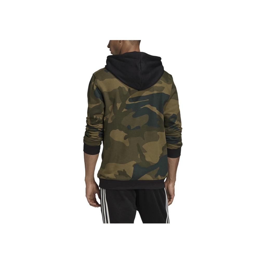 Adidas Originals Logo Pullover Hooded Casual Sports Sweatshirt Men sweatshirt Camouflage FM3395