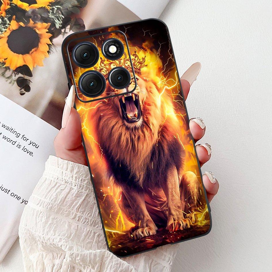 For Motorola Moto G86 Power 5G Case New Fashion Flower Bamboo Cat Cartoon Soft Silicone Back Cover For Moto G86 Power 2025 Coque