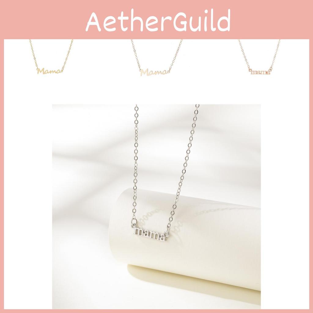 Chic Mama Necklace With Unique Letter Design Available In Gold And Silver