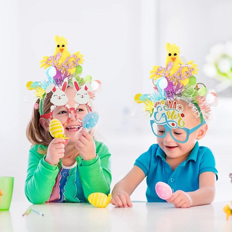 Easter Hair Band Happy Easter Day Hairband For Easter Decoration 6X Women Easter Ears Hair Accessories Headband Set For Girl