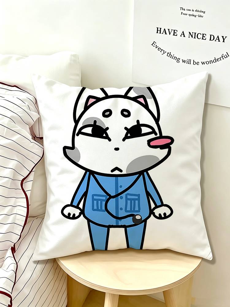 CUTE Animal hospital head nurse Pillow Case Pattern Printed Pillowcase For Living Room Sofa Cushion Cover
