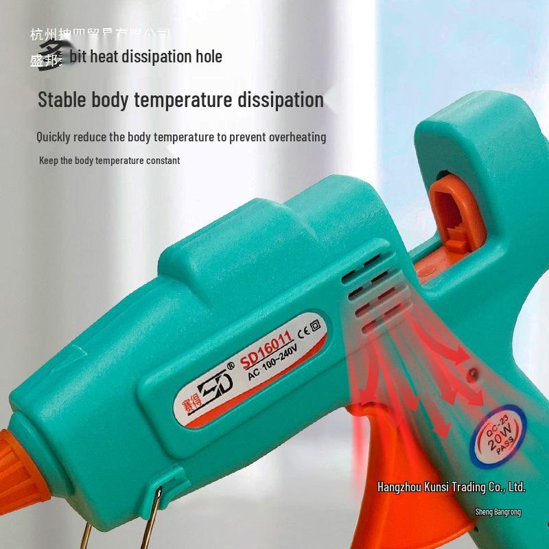 High Viscosity DIY Hot Melt Glue Gun with Fine Nozzle and Glue Sticks for Handmade and Household Projects