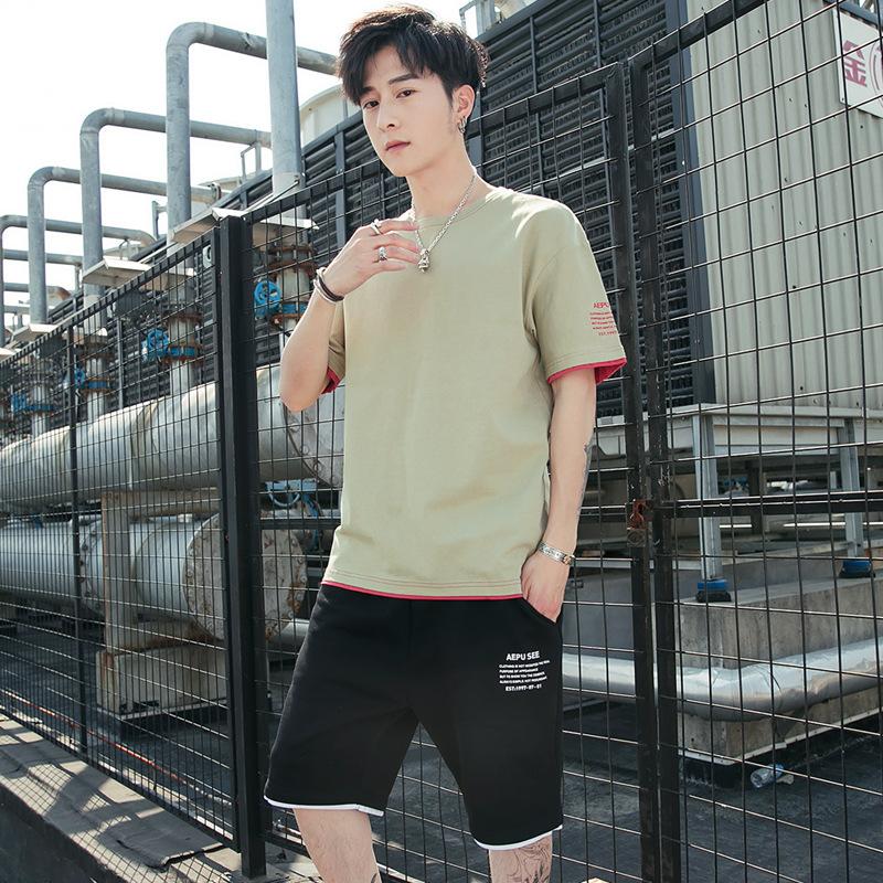MAITA Summer New Style Men's Short-sleeved Outdoor Trendy Casual Sports Suit