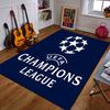 UEFA Champions League Logo Patterned Carpet a Non Slip Rug Suitable for All Seasons and Any Setting, Gift