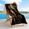 Journey Through Middle-earth Customize Text Beach Towel Super Soft & Absorbent Suitable for Sports Travel Swimming Yoga Bathroom Beach And Pool