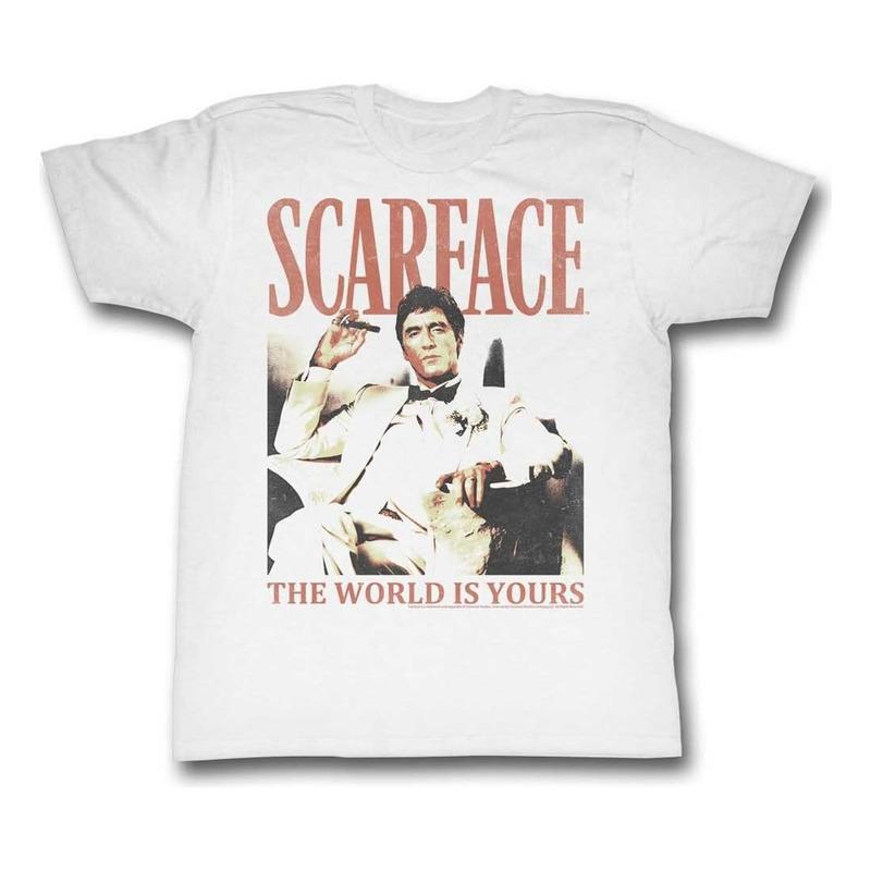 Camiseta Scarface Da A&e Designs Camiseta The World Is Yours S