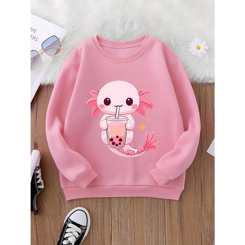 Kids Sweatshirt Pattern Round Neck Sweatshirt,Kids' Fashion Casual Wear