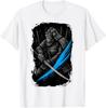 Bigfoot Samurai Warrior Cryptid Katana Design T-Shirt