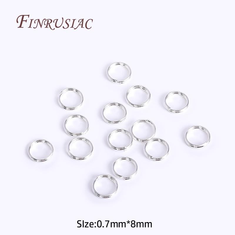 100Pcs/lot Wholesale 18K Gold Plated Open Jump Ring, Brass Double Loops Split Rings Connectors For DIY Key Chain Jewelry Making