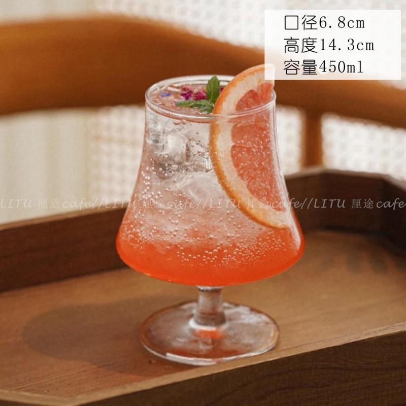 Glass Drinking Cup Juice Smoothie Iced Tea Cocktail Milkshake Beverage - 260ml To 500ml Clear Transparent Tumbler With Handle