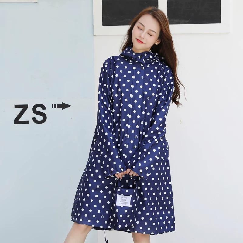 Rainproof Raincoat for Women, Breathable Long Style, Fashionable Hiking Waterproof Poncho for Adults, Can Be Worn Outside, Thin Quick-Dry Model for