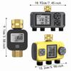 IPX5 Waterproof Water Consumption Test Meter Brass Inlet Electronic Water Meter  Garden Irrigation