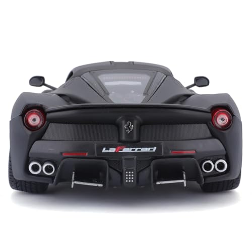 Bburago 1/18 Scale Signature Series Ferrari LaFerrari Black / Diecast Model Car, Finished Product, 18-16901 BK