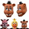 Five Nights At Freddy's Adult Latex Head Mask Featuring Freddy Chica Bonnie Foxy Style