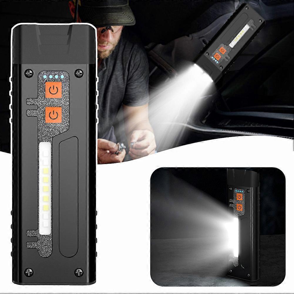 Rechargeable Clip on Pocket Slim LED Work Light With LED Side Lights for Emergency