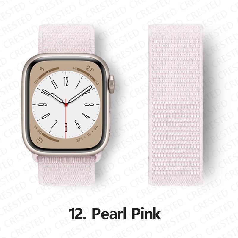 Nylon Strap For Apple Watch 10 Bands 46mm 44mm 40mm 45mm 41mm 49mm 42mm 38mm Bracelet Correa iwatch Series 8 se 7 6 3 9 11 40 mm
