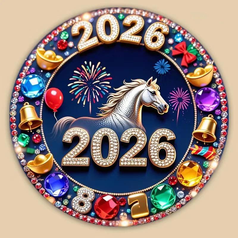 מגנטים למקרר פסטיבל האביב 2026 אקרילי שטוח דו-ממדי דקורטיביים אישיים למקרר וארון