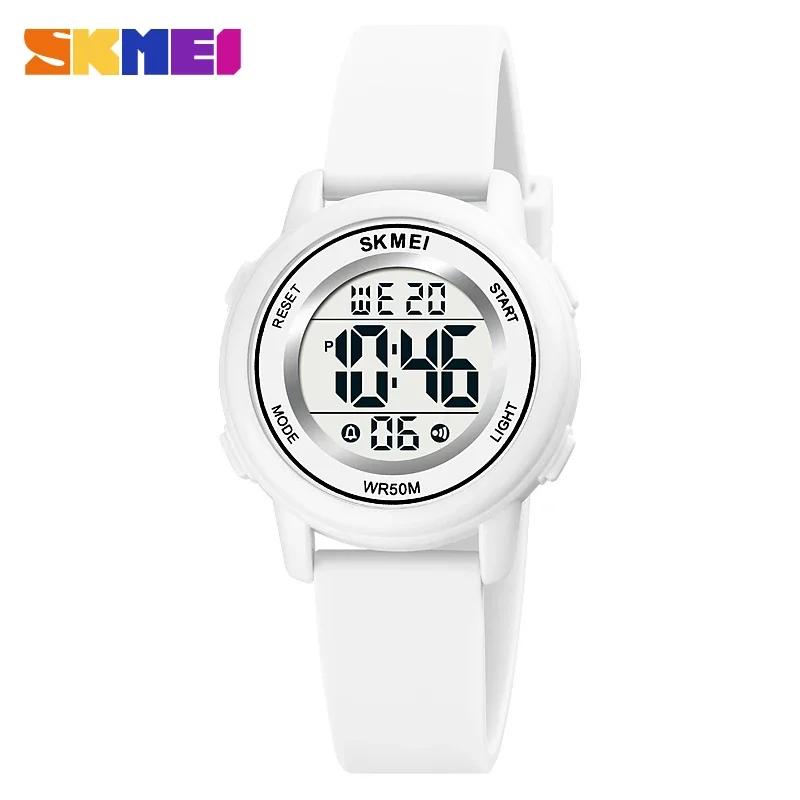 SKMEI Wodoodporny Alarm Dziecięcy Zegarek montre enfant Chłopcy Dziewczynki Sportowy Zegarek Dziecięcy Kolorowy LED Cyfrowy Zegarek Dziecięcy na Nadgarstek 1721
