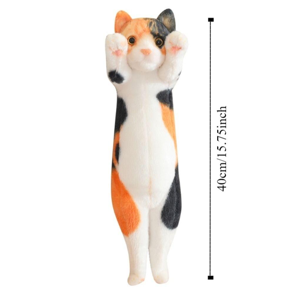 Standing Simulation Cat Plush Toy PP Cotton Jumpping Kitten Plush  Birthday Christmas